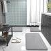 Thick Memory Foam Bathroom Rugs 30x20, Soft Absorbent Bath Mat, Grey