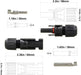 25Pairs / 50PCS Solar Connectors - Male & Female IP67 Waterproof Connector (25 Pairs Solar connectors)