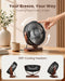 Small USB Desk Fan, Desktop Table Fan, Quiet Office Mini - Black