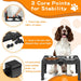 Elevated Dog Bowls, 5 Adjustable Heights (3.9"-13.4") Raised Dogs Food Bowl Stand for Medium Large Sized Dogs, Non-Slip 