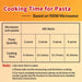 Microwave Pasta Cooker with Strainer Lid & Built-in Measuring Card