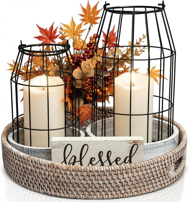 Flickering Flameless Candles with Remote, Fake Candles Set of 3