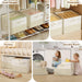 Plus Size 2 Pack Shoe Organizer for Closet, Foldable Shoe Storage Box