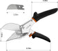 45-135° Adjustable Miter Shears, Quarter Round Cutter for PVC & Trim