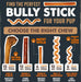 12" Bully Sticks for Dogs - Large, Medium and Small Dog Chew