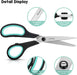 8.5" Heavy Duty Scissors All Purpose for Office School Crafts Sewing