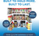 3.0 - Expandable 2 Tiered Spice Rack Organizer for Cabinet & Pantry - Kitchen Seasoning Organizer - Cabinet Spice Racks 