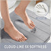 Memory Foam Bath Mat, Super Soft & Absorbent Bathroom Rug, Grey