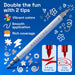 24 Metallic Dual-Tip Acrylic Paint Marker Pens for Drawing