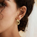 Chunky Knot Gold Earrings Women Statement Drop Dangle Earrings