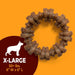 Strong Chew Ring Dog Toy, Chew Toy Made with Real Beef & Chicken
