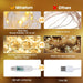 Curtain Lights, 300 LED Dimmable Twinkle Fairy Lights, 8 Modes