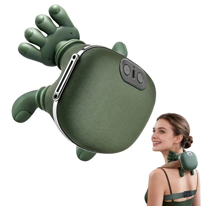 Aedwdpe Electric Bionic Hand Neck & Shoulder Massager - 3D Kneading, Heating, Rechargeable Battery Powered, Wireless, Portable, Adjustable Speed, Lightweight, Unisex, Multi-Area Deep Tissue Pain Relief, Easy Control, Sohochic