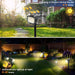 Solar Spot Lights Outdoor Waterproof Spotlights 12 Pack Warm White