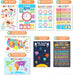 16 Laminated Toddler Learning Posters 1-3 for Preschool Classroom Decor