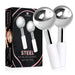 Ice Globes for Facials | Unbreakable Steel Cooling Roller | Cryo Sticks for Face | Massager for Face Neck & Eyes | Skin Care for Dark Circles, Puffiness, Wrinkles, Collagen Production (White)