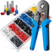 1250PCS Wire Ferrules Crimping Tool Kit for AWG 23-7(0.25-10mm²)
