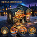 3D Puzzles for Adults,Halloween Magic Store Model Miniature House Kit,3D Paper Puzzle Open-Style Build for Adults Room Home Decor DIY Building House,Halloween Birthday Fun Gifts for Family and Friends