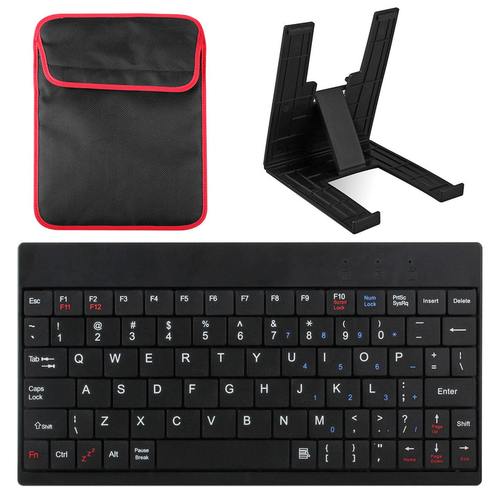 80-Key Mini USB Wired Keyboard with Carry Bag