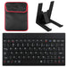 80-Key Mini USB Wired Keyboard with Carry Bag