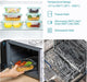 8 Pack Glass Food Storage Containers with Lids Green