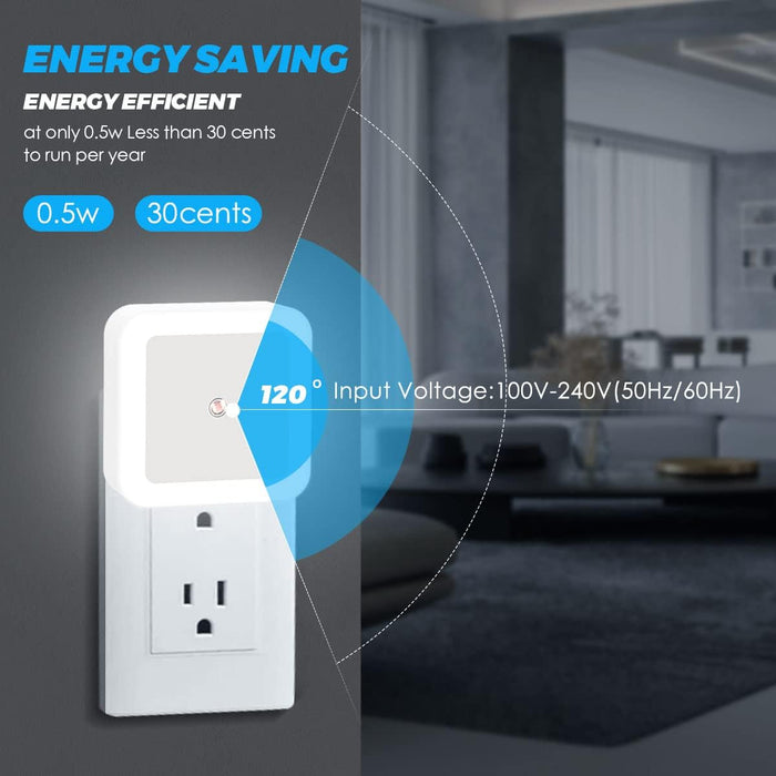 Night Light, Night Lights Plug into Wall 8-Pack, Nightlight Plug in Night Light, Dusk to Dawn Night Lamp Led (Soft White)