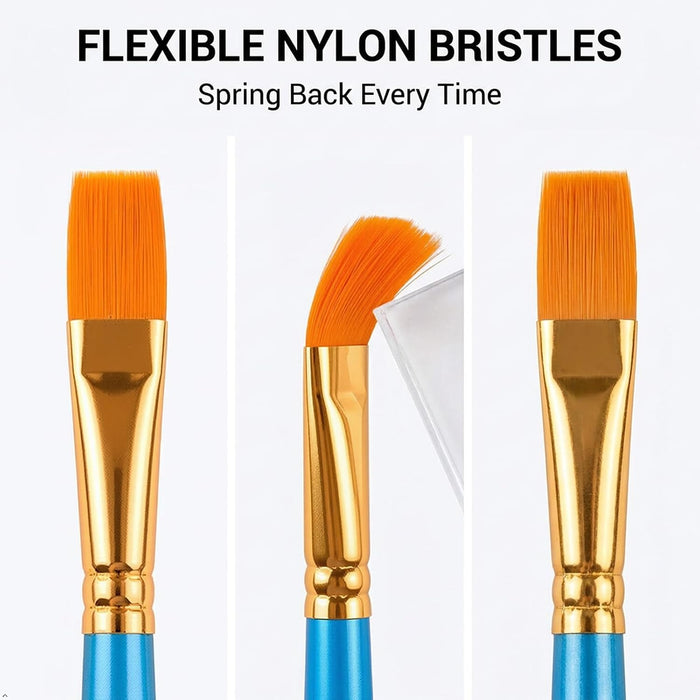 Acrylic Paint Brushes Set, 20 Pcs Pointed Tip Artist Paintbrushes