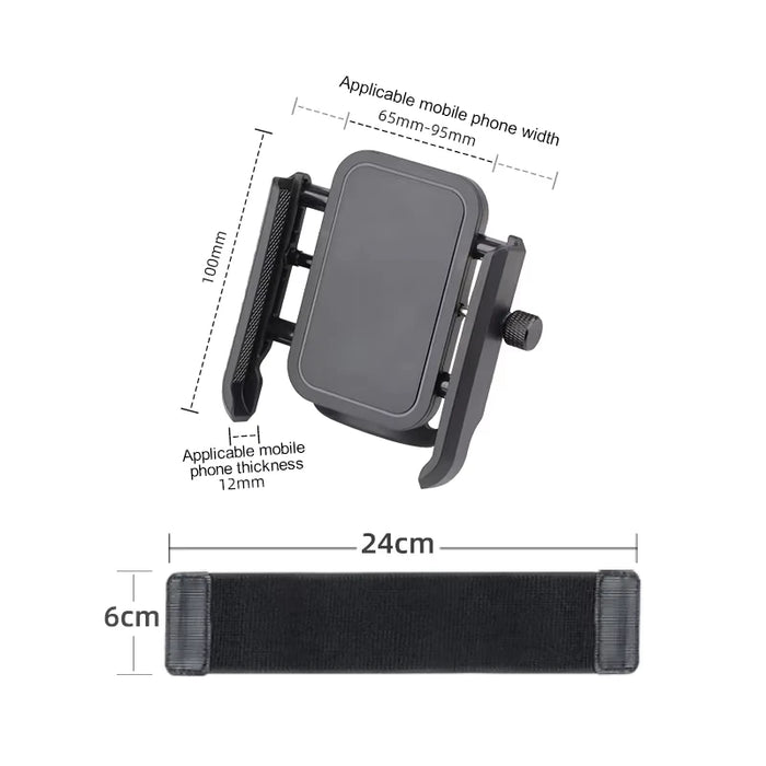 Multi-Function Phone Holder for Car 360 Rotation Wristband Mobile Support Universal Phone Stand for Sports Cycling Motorcycle