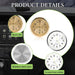 2PCS Stick on Dashboard Car Clock, Mini Luminous Analog Clock with Vent Clip & Adhesive Tape, Tiny Watch Pocket Clock Air Vent Dashboard Decor for Car Motorcycle Bike Home (Golden+White)