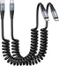 USB C Cable 3ft 2Pack USB C to USB C Charger Cable for Car, Coiled Type C