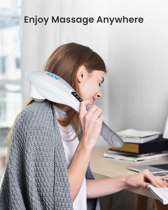 Cordless Handheld Massager, 5 Adjustable Speeds and Massage Modes
