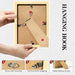 Picture Frames 5x7 2 Pack Made of Solid Wood Black for Wall Mounting and Tabletop Display