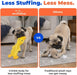 Interactive Squeaky Dog Toy - Crinkle Duck, Yellow
