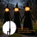 Halloween Witches Decorations Outdoor, 5 FT Set of 3 Light Up Holding Hands Witches with Stakes and Timer Function, Glow