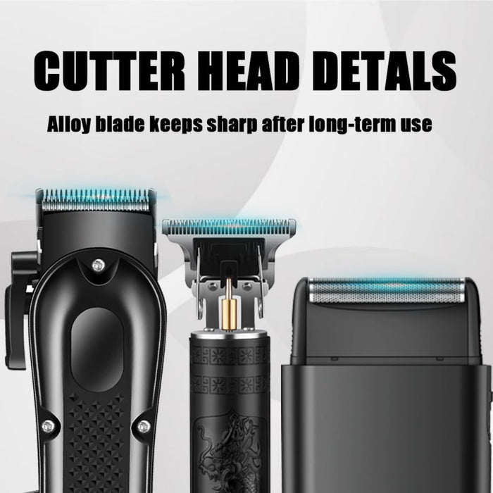 Hair Clippers for Men, Cordless Hair Cutting Kit with Trimmer Shaver