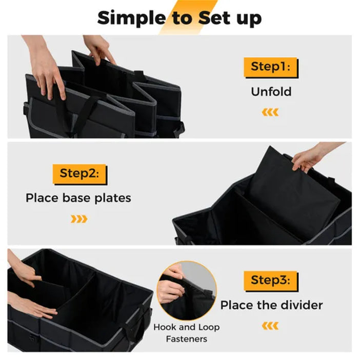 13-Gallon Non-Slip Car Trunk Organizer