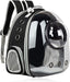 Black Cat Carrier Dog Carrier Backpack, Pet Carrier Back Pack Pack for Small Medium Cat Puppy Doggie, Dog Body Carrying Bag Travel Space Capsule for Travel, Hiking, Walking & Outdoor Use
