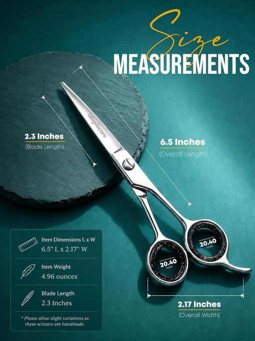 Hair Scissors Professional- 6.5inch Stainless Steel Hair Shears