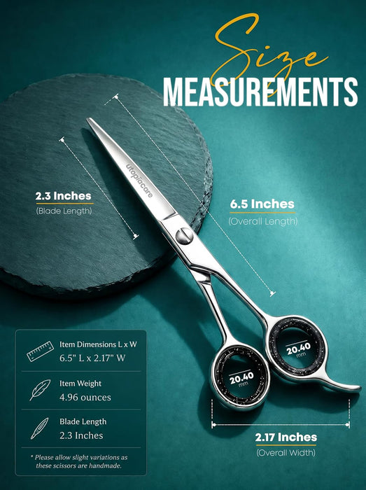 Hair Scissors Professional- 6.5inch Stainless Steel Hair Shears