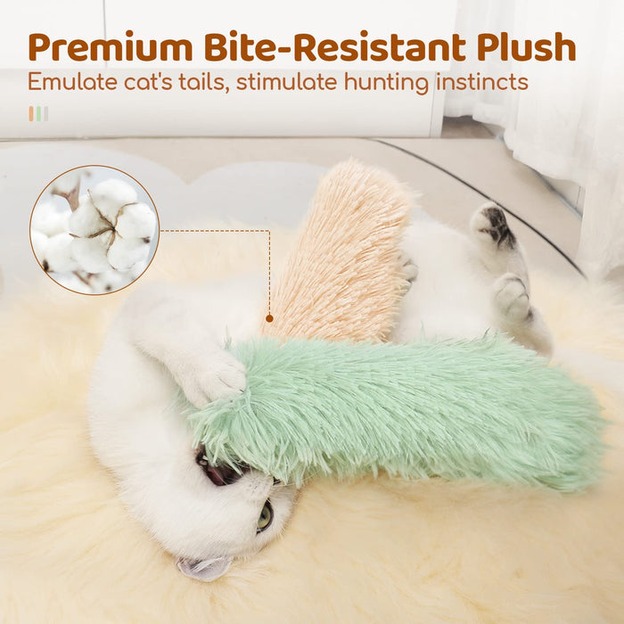 Cat Toys Pillows, 3 Pack, Catnip Inside, Indoor Interactive Fun