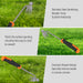Weed Remover Tool,Portable Garden Weeder Tool,New Gardening Weeding Tools,for Garden Hand Tools for Vegetable Gardening Backyard Farm Planting & Uprooting Weeding Tool (Rubber Handle)