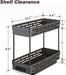 Pull Out Spice Rack Organizer for Cabinet, 3 Packs Slide Out Spice Racks Organizer, Spice Cabinet Organizers, Cabinet Si