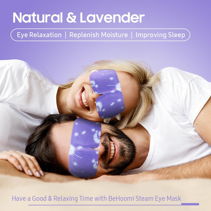 Steam Eye Mask, 10Packs Heated Eye Mask, Self Heating Disposable SPA Warm Compress for Eyes Sleep Mask, Travel Essentials & Relaxation Gifts for Women (Lavender Scent)