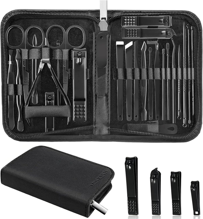 Nail Clippers Set Manicure Pedicure Kit, 26-Piece Stainless Steel