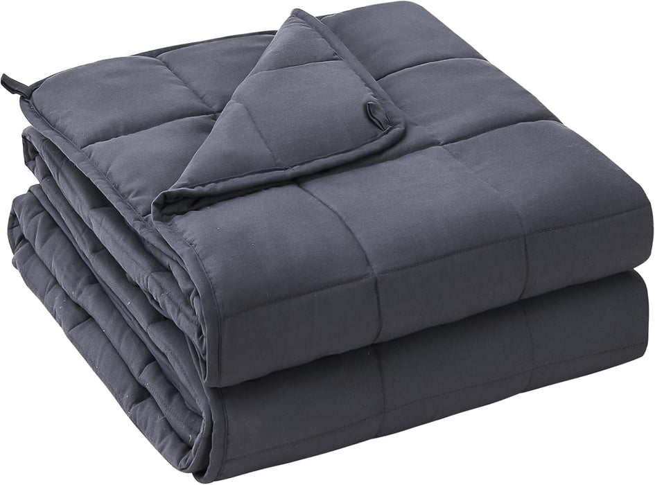 Weighted Blanket for Adults 20lbs Queen Size, 60" x 80", Grey