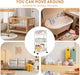 Diaper Caddy, 3 Tier Rolling Cart for Baby Essentials, Off-White