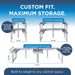 3.0 - Expandable 2 Tiered Spice Rack Organizer for Cabinet & Pantry - Kitchen Seasoning Organizer - Cabinet Spice Racks 
