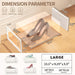 12 Pack Large Stackable Clear Plastic Shoe Storage Boxes Organizer, White