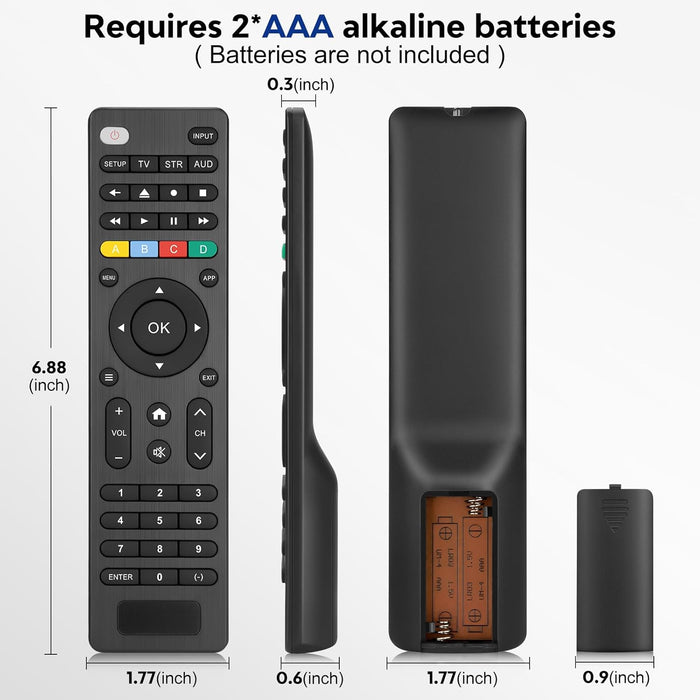 Universal-TV-Remote-Control for Samsung LG Vizio Roku TCL Hisense Sony TVs
