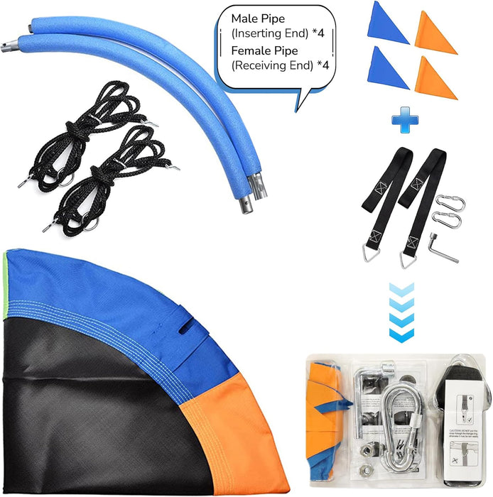 40 Inch Saucer Tree Swing Flying 600lb Weight Capacity 2 Added Hanging Straps Adjustable Multi-Strand Ropes Colorful Saf
